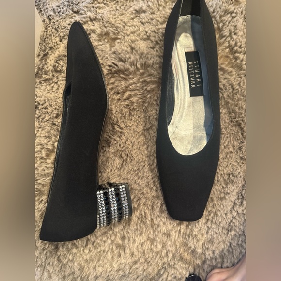 Stuart Weitzman 🔥 rhinestone short heals - Picture 1 of 7